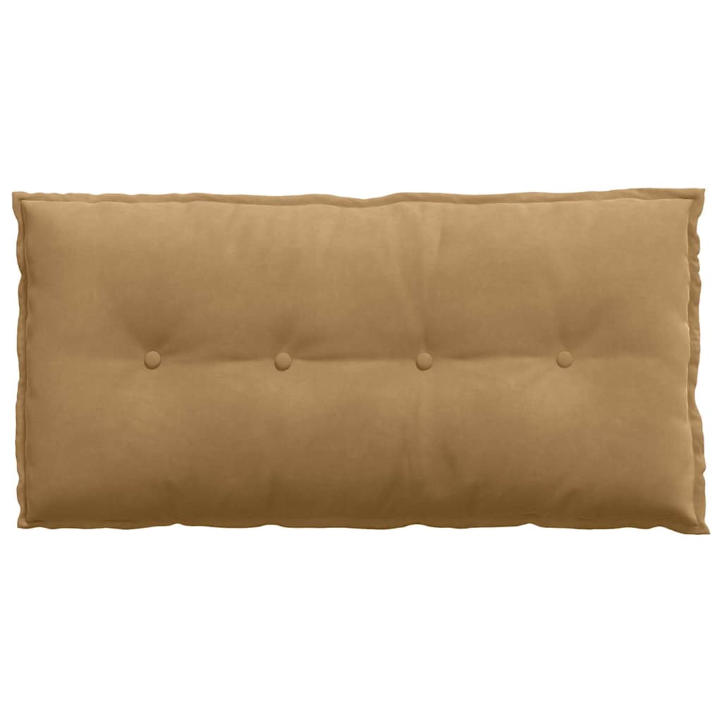 Cuscino per Schiena Marrone 100 x 50 cm Tessuto in Cords
