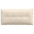 Cuscino per Schiena Beige 100 x 50 cm Tessuto in Microfibra