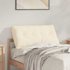Cuscino per Schiena Crema 100 x 50 cm Tessuto in Cords