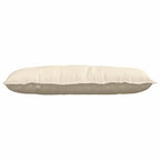 Cuscino per Schiena Crema 100 x 50 cm Tessuto in Cords