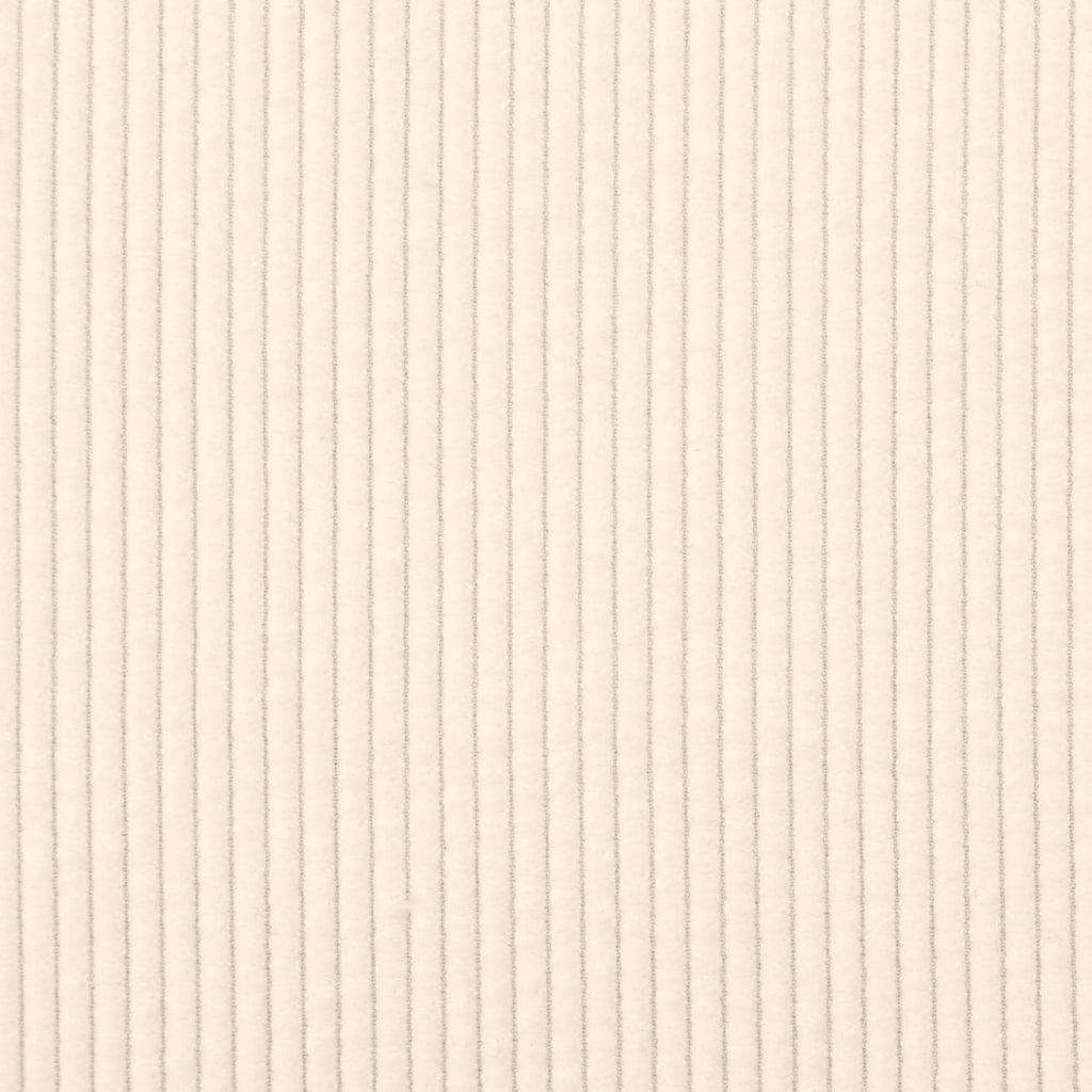 Cuscino per Schiena Crema 100 x 50 cm Tessuto in Cords