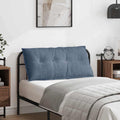 Cuscino per Schiena Blu 100 x 50 cm Tessuto in Cords