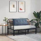 Cuscino per Schiena Blu 100 x 50 cm Tessuto in Cords