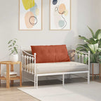 Cuscino per Schiena Rosso Arancio 100 x 50 cm Tessuto in Cords