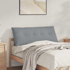 Cuscino per Schiena Grigio chiaro 120 x 19 x 50 cm Tessuto