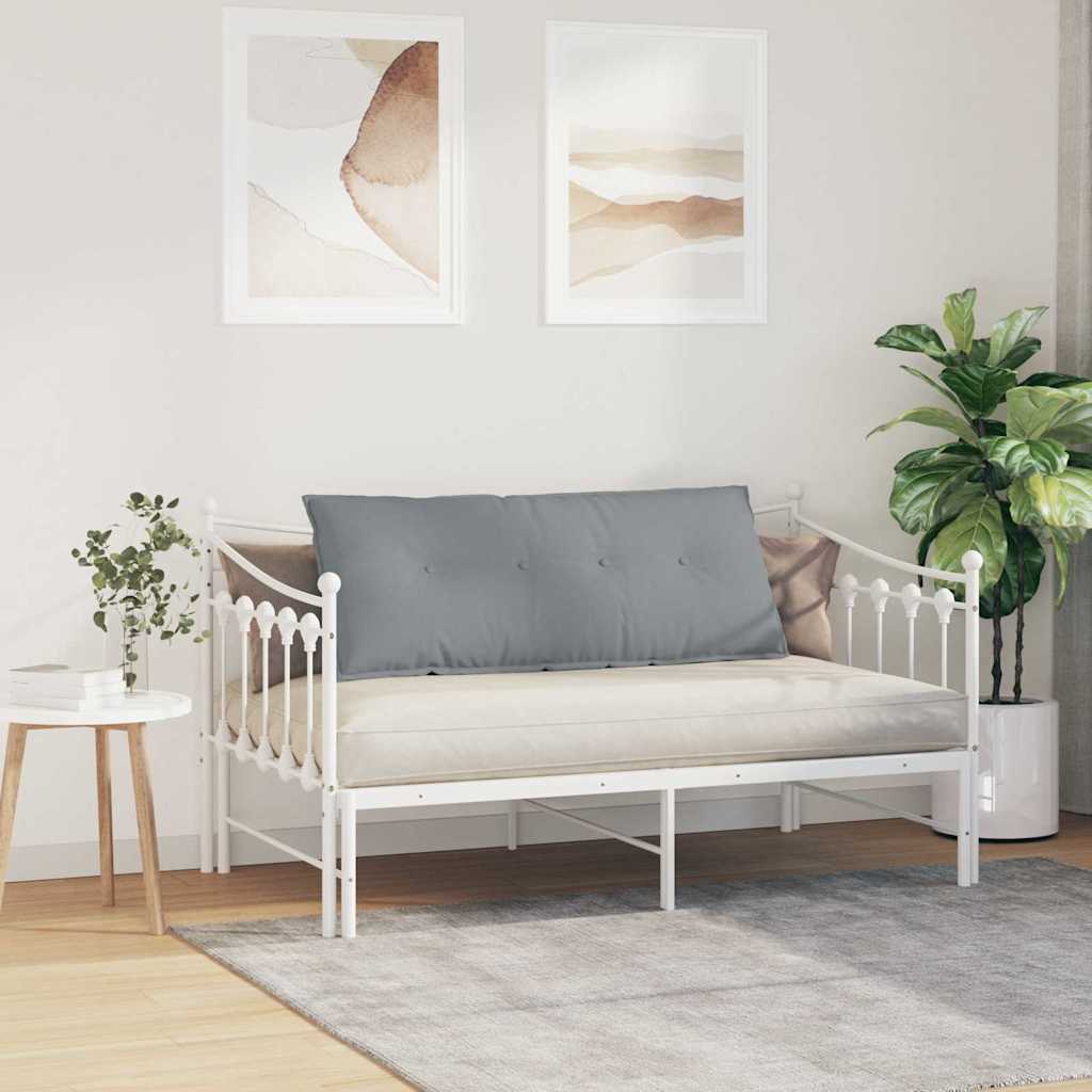 Cuscino per Schiena Grigio chiaro 120 x 19 x 50 cm Tessuto