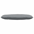 Cuscino per Schiena Grigio chiaro 120 x 19 x 50 cm Tessuto