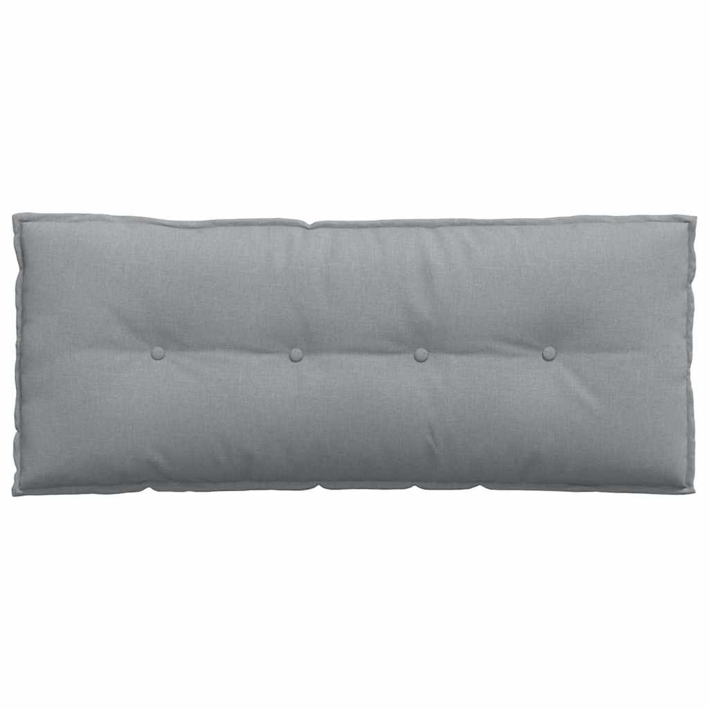 Cuscino per Schiena Grigio chiaro 120 x 19 x 50 cm Tessuto
