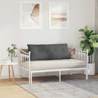 Cuscino per Schiena Grigio scuro 120 x 19 x 50 cm Tessuto