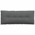 Cuscino per Schiena Grigio scuro 120 x 19 x 50 cm Tessuto