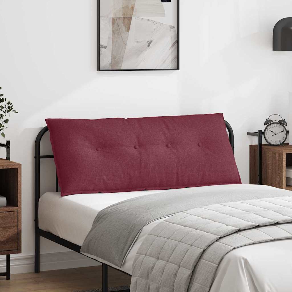 Cuscino per Schiena Rosso Vino 120 x 19 x 50 cm Tessuto