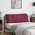 Cuscino per Schiena Rosso Vino 120 x 19 x 50 cm Tessuto