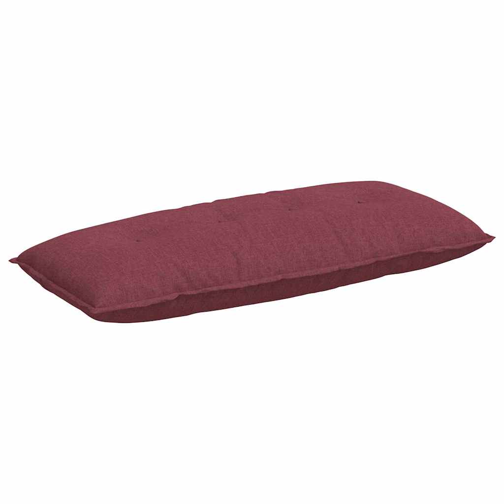 Cuscino per Schiena Rosso Vino 120 x 19 x 50 cm Tessuto