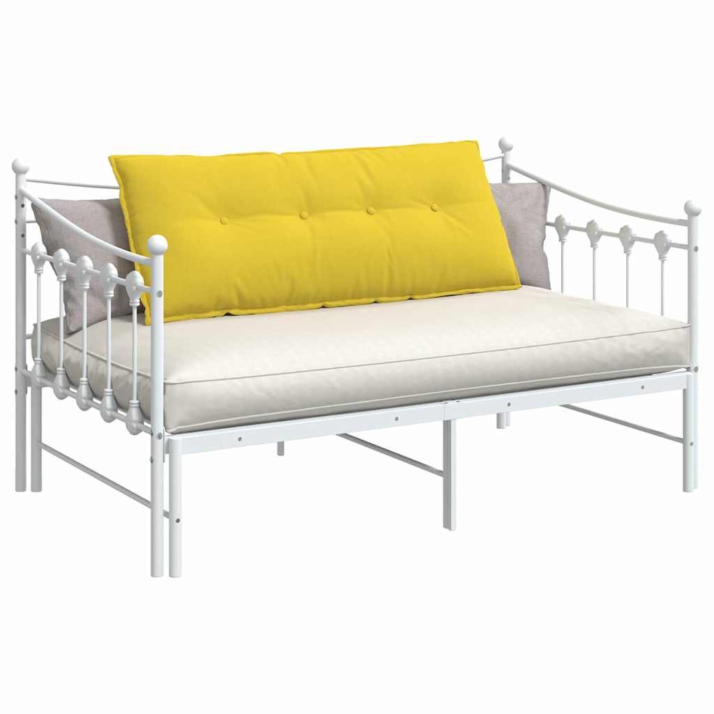 Cuscino per Schiena Giallo Chiaro 120 x 19 x 50 cm Tessuto