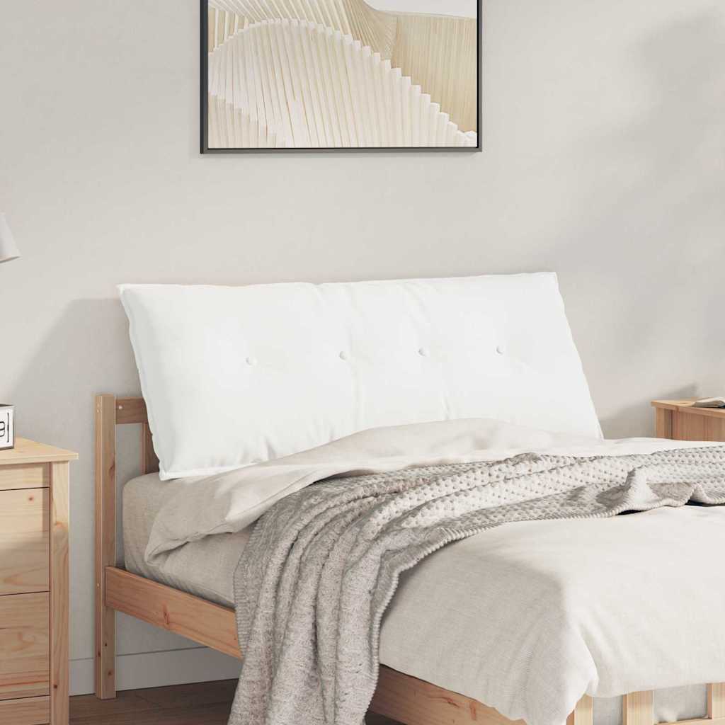Cuscino per Schiena Bianco 120 x 19 x 50 cm Tessuto
