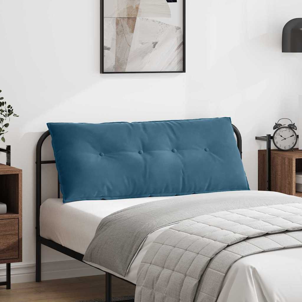 Cuscino per Schiena Blu 120 x 50 cm Tessuto in Cords