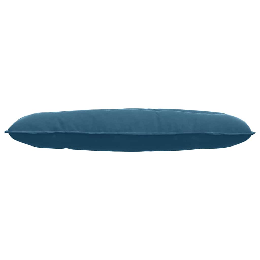 Cuscino per Schiena Blu 120 x 50 cm Tessuto in Cords