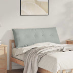 Cuscino per Schiena Grigio chiaro 120 x 50 cm Tessuto in Cords