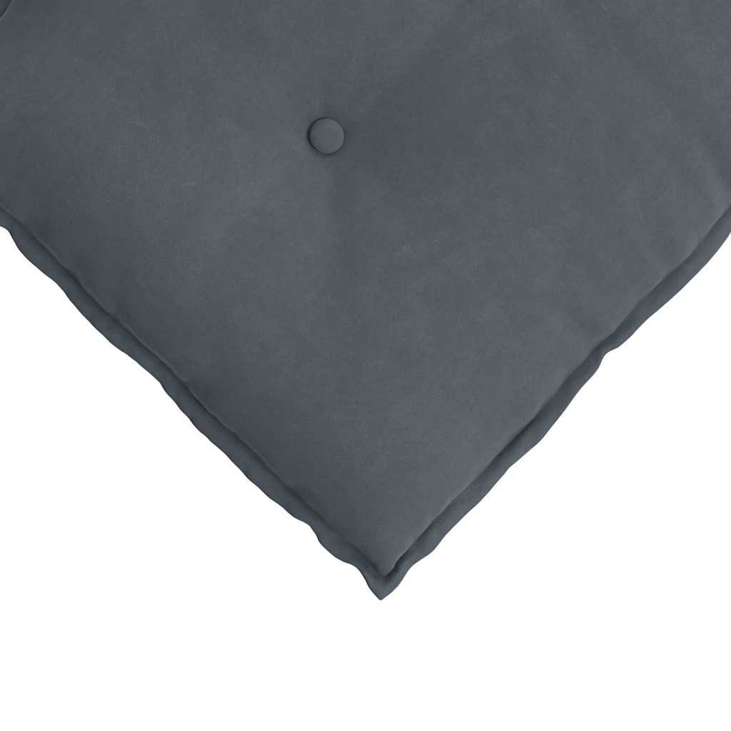 Cuscino per Schiena Grigio scuro 120 x 50 cm Tessuto in Cords