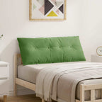 Cuscino per Schiena Verde chiaro 120 x 50 cm Tessuto in Cords