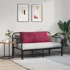 Cuscino per Schiena Rosso Vino 120 x 50 cm Tessuto in Cords