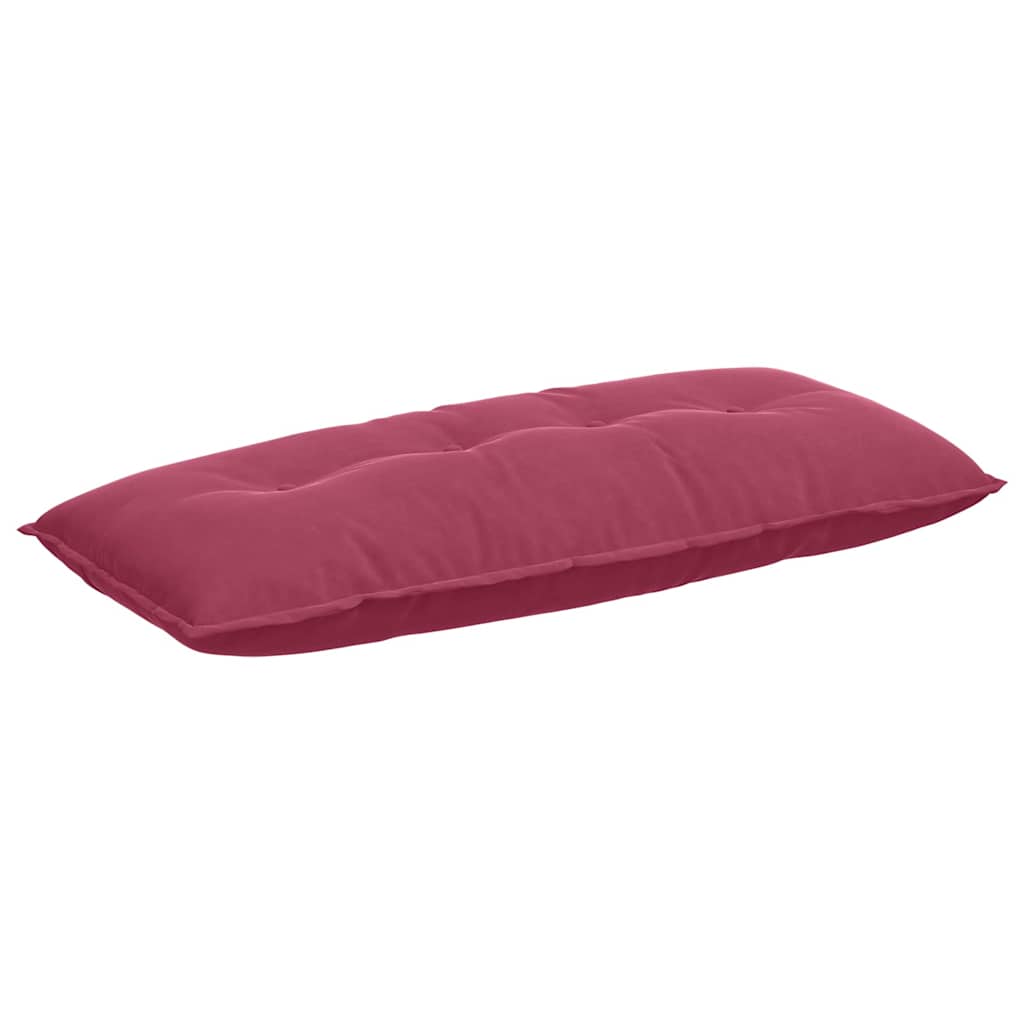 Cuscino per Schiena Rosso Vino 120 x 50 cm Tessuto in Cords