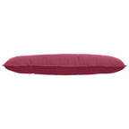 Cuscino per Schiena Rosso Vino 120 x 50 cm Tessuto in Cords