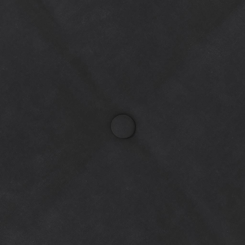 Cuscino per Schiena Nero 120 x 50 cm Tessuto in Cords