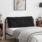 Cuscino per Schiena Nero 120 x 50 cm Tessuto in Cords