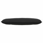 Cuscino per Schiena Nero 120 x 50 cm Tessuto in Cords