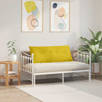Cuscino per Schiena Giallo 120 x 50 cm Tessuto in Cords