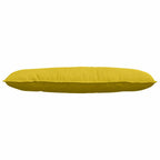 Cuscino per Schiena Giallo 120 x 50 cm Tessuto in Cords