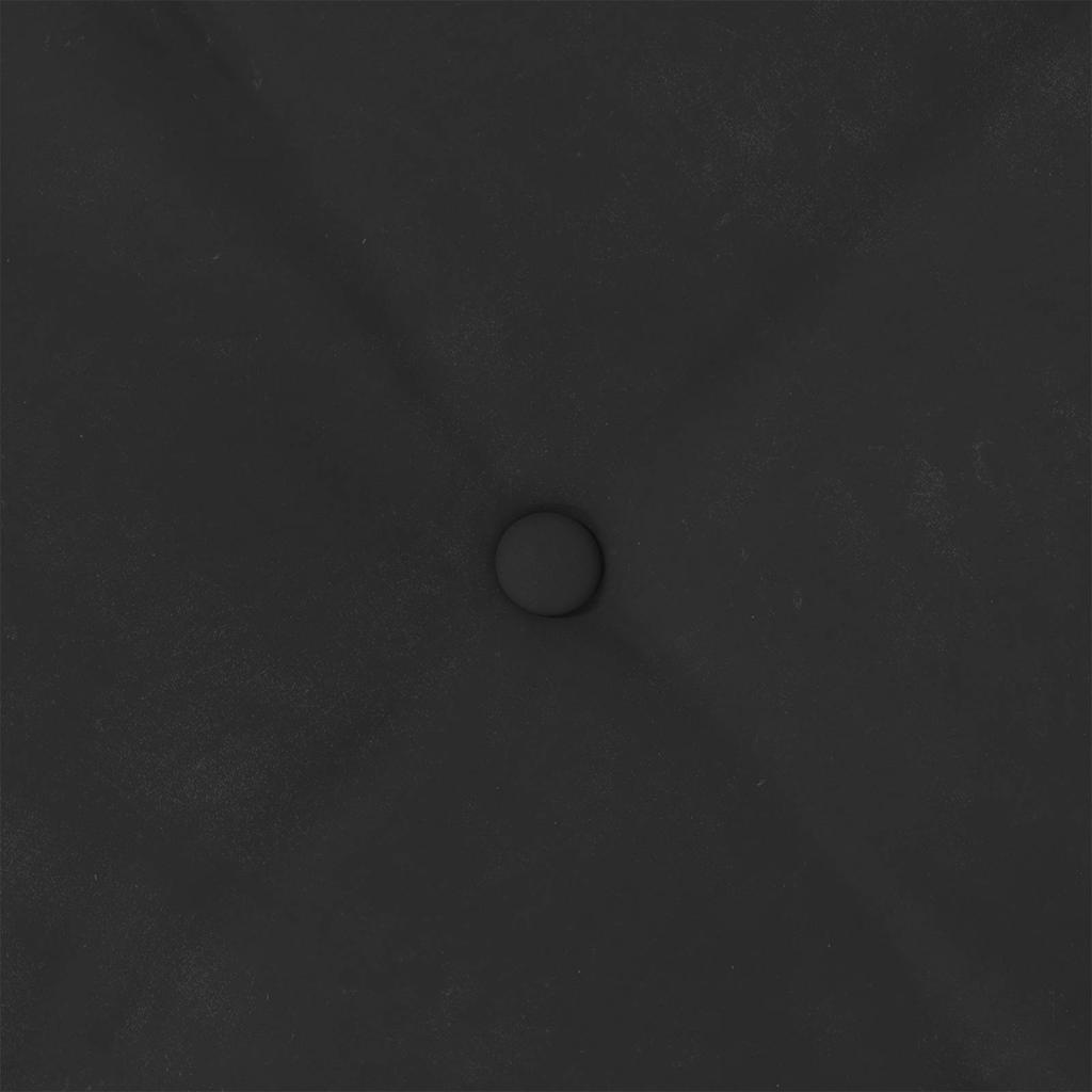 Cuscino per Schiena Nero 120 x 50 cm Tessuto in Microfibra
