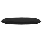 Cuscino per Schiena Nero 120 x 50 cm Tessuto in Microfibra
