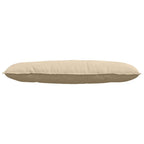Cuscino per Schiena Crema 120 x 50 cm Tessuto in Microfibra