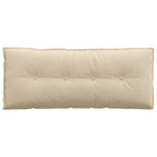 Cuscino per Schiena Crema 120 x 50 cm Tessuto in Microfibra