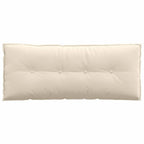Cuscino per Schiena Beige 120 x 50 cm Tessuto in Microfibra