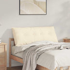 Cuscino per Schiena Crema 120 x 50 cm Tessuto in Cords