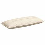 Cuscino per Schiena Crema 120 x 50 cm Tessuto in Cords