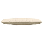 Cuscino per Schiena Crema 120 x 50 cm Tessuto in Cords