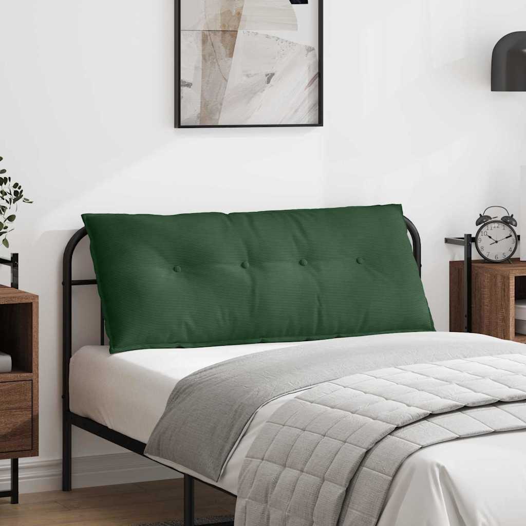 Cuscino per Schiena Verde Giungla 120 x 50 cm Tessuto in Cords