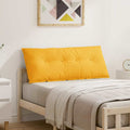 Cuscino per Schiena Giallo Chiaro 120 x 50 cm Tessuto in Cords
