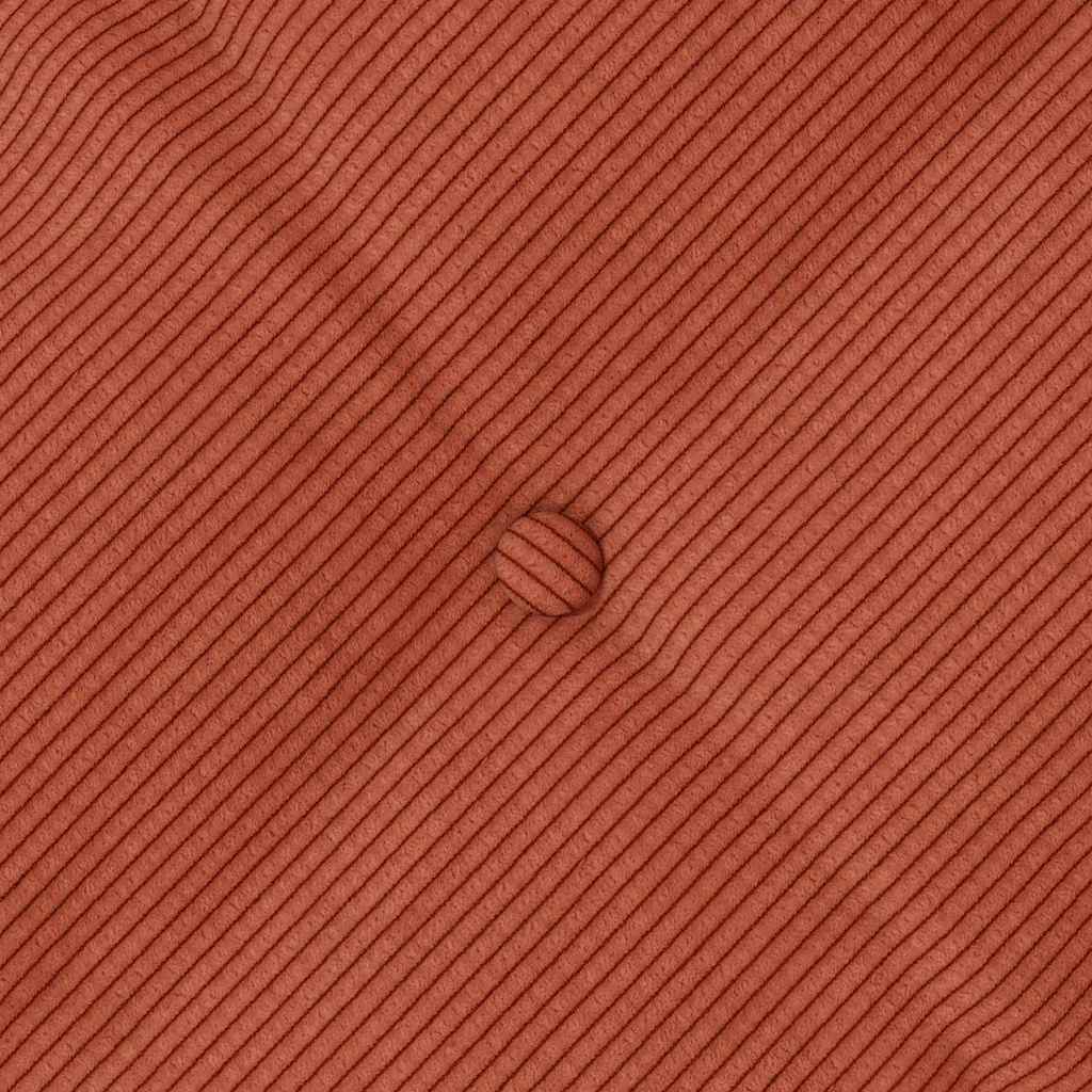 Cuscino per Schiena Rosso Arancio 120 x 50 cm Tessuto in Cords