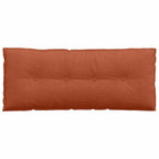Cuscino per Schiena Rosso Arancio 120 x 50 cm Tessuto in Cords