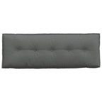 Cuscino per Schiena Grigio scuro 140 x 19 x 50 cm Tessuto