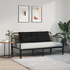Cuscino per Schiena Nero 140 x 19 x 50 cm Tessuto