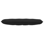 Cuscino per Schiena Nero 140 x 19 x 50 cm Tessuto