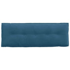 Cuscino per Schiena Blu 140 x 50 cm Tessuto in Cords