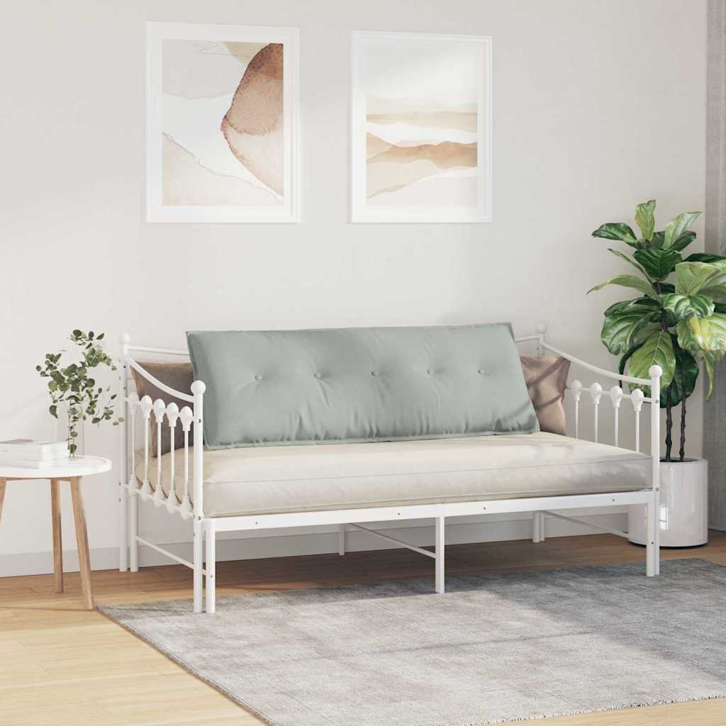 Cuscino per Schiena Grigio chiaro 140 x 50 cm Tessuto in Cords