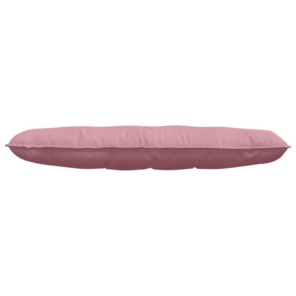 Cuscino per Schiena Rosa 140 x 50 cm Tessuto in Cords